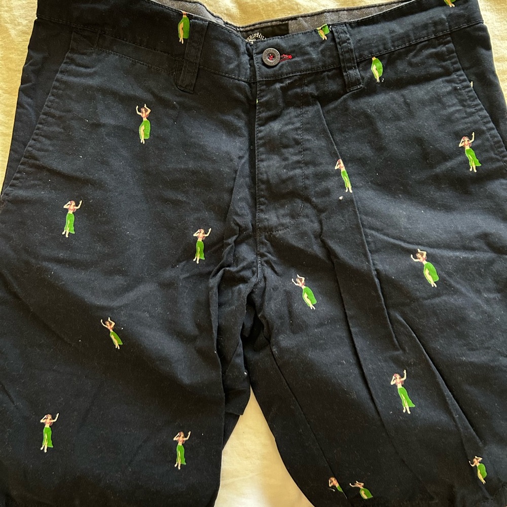 Navy Blue Beverly Hills Polo Club Flat Front Shorts